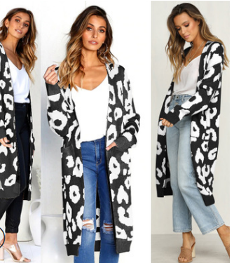Cardigan de Leopardo para Otoño e Invierno - Suéter Tejido Elegante para Mujer - Image 19