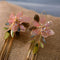 Aretes de Novia Flor Cristal Artificial sin Perforación - Clips para Boda Playa