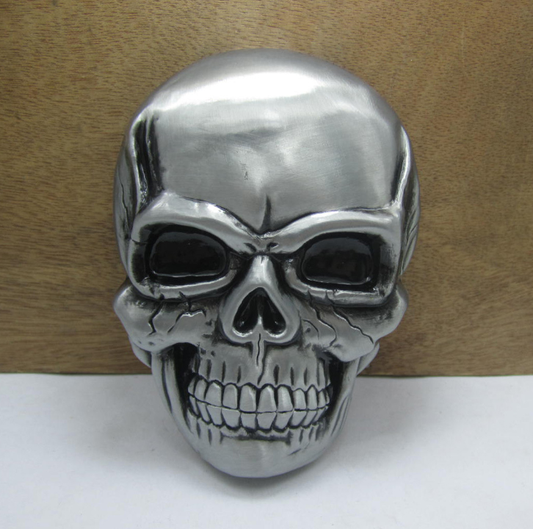 Hebilla de Cinturón Calavera en Aleación de Zinc