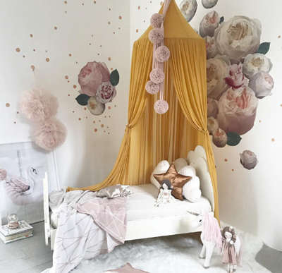 Tienda de Techo para Cama Infantil con Red Mosquitera de Gasa - Image 9