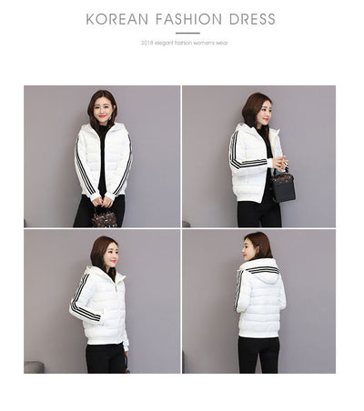Chaqueta de Algodón Corta con Capucha - Abrigo Slim Fit para Invierno - Image 31