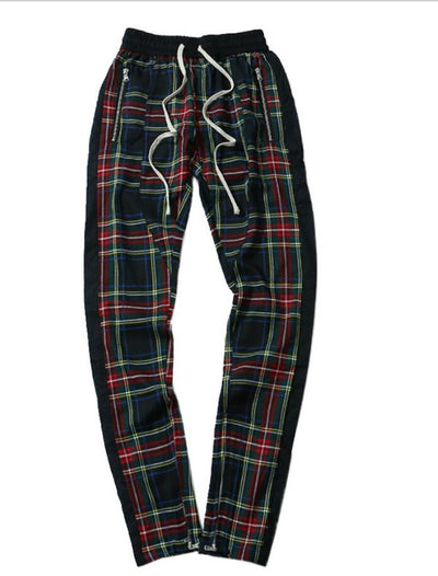 Pantalones Casuales de Cuadros con Cierre para Otoño e Invierno - Image 13