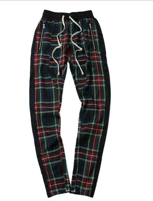 Pantalones Casuales de Cuadros con Cierre para Otoño e Invierno - Image 13
