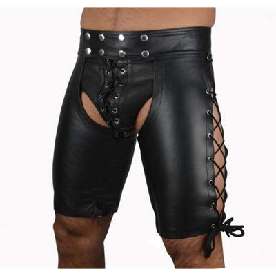 Shorts de Cuero Patente para Hombre - Diseño Audaz y Seductor