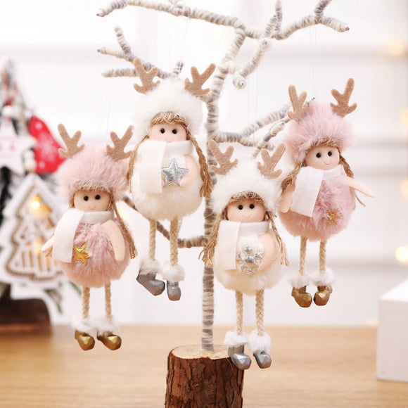 Adorno Navideño Ángel de Peluche