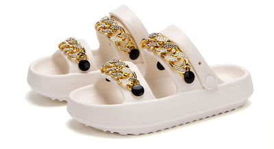 Sandalias Deportivas Mujer con Suela Gruesa - Zapatillas Reversibles Playa y Casa - Image 9