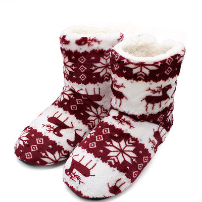 Botas de Interior Terciopelo Coral con Estampado - Image 6