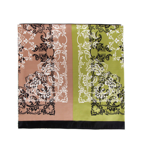 Pañuelo de Seda Twill para Mujer con Estampado Artístico - Image 15