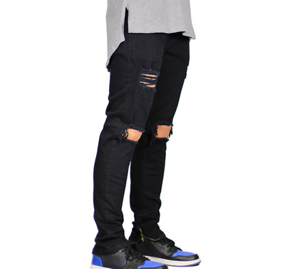 Jeans Slim Rotos Hombre Estilo Japonés y Coreano - Image 4