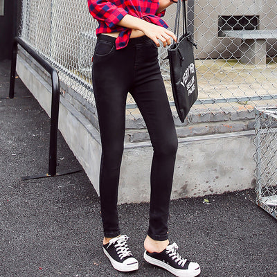 Pantalones Vaqueros Clásicos Otoñales Lavados para Mujer - Image 5