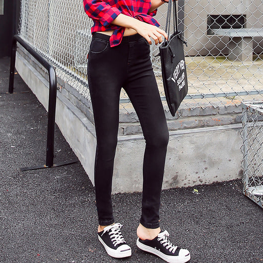 Pantalones Vaqueros Clásicos Otoñales Lavados para Mujer - Image 5