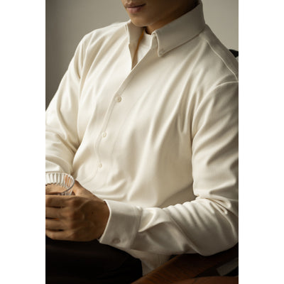 Camisa Casual de Cuello Vuelto Manga Larga para Hombre - Diseño Cálido y Versátil - Image 7