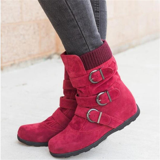 Botas de Algodón Grueso Talla Grande para Mujer - Image 17
