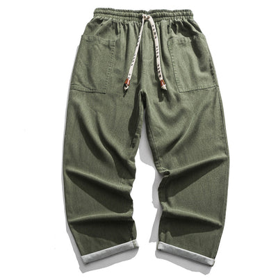 Pantalones Retro de Pierna Ancha Cintura Alta - Image 4