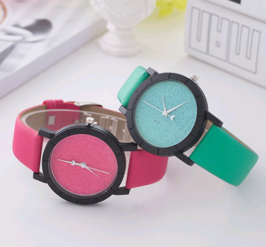 Reloj de Pareja con Esfera Estrellada y Correa Minimalista