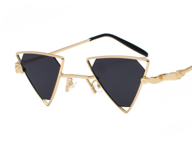 Gafas de Sol Punk Triángulo Hueco - Estilo Europeo Metálico