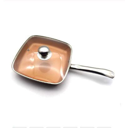 Juego de Sartenes Antiadherentes de Cobre con Revestimiento Cerámico - Inducción, Horno y Lavavajillas - Image 3