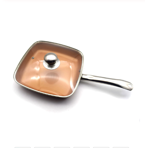 Juego de Sartenes Antiadherentes de Cobre con Revestimiento Cerámico - Inducción, Horno y Lavavajillas - Image 3