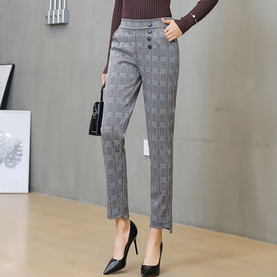 Pantalones Harem Mujer Cintura Elástica Tobillo Ajustado - Image 6