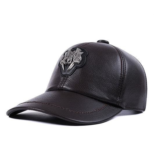 Gorra de Cuero Genuino con Visera - Unisex Piel de Cabra - Image 5