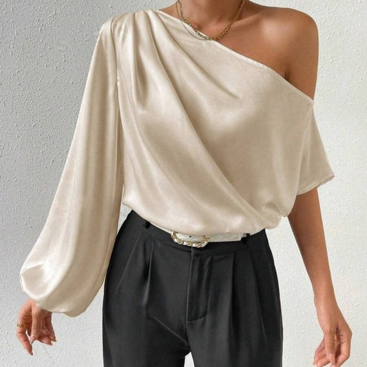 Blusa Hombro Descubierto Elegante y Versátil