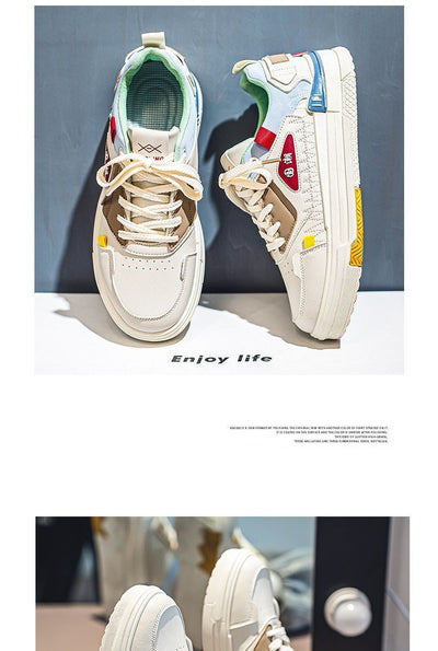 Tenis Blancos Deportivos Estilo Tendencia Nacional - Zapatillas Versátiles para Estudiantes - Image 13