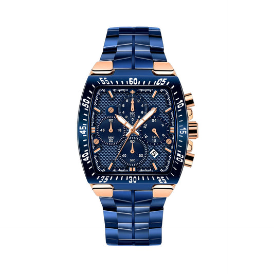 Reloj Hombre Acero Inoxidable 7 Agujas Resistente al Agua