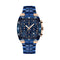 Reloj Hombre Acero Inoxidable 7 Agujas Resistente al Agua