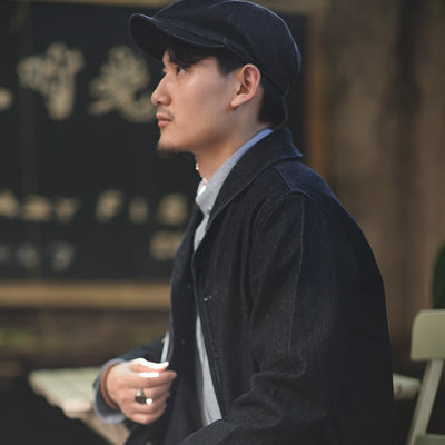 Gorra Newsboy Denim Retro Americana - Image 10