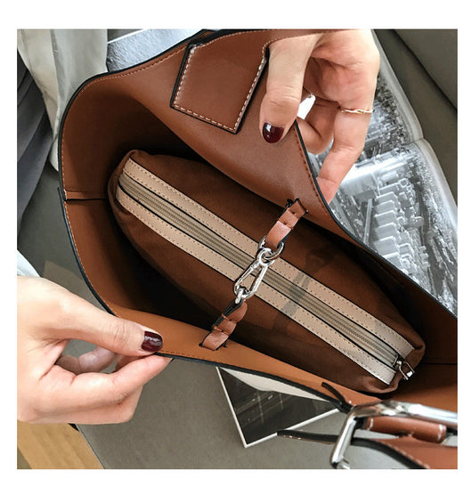 Bolsa de Cuero Suave Tipo Bucket - Versátil y Elegante - Image 9