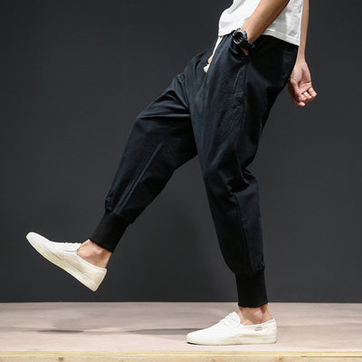 Pantalones Harem Casuales Hombre - Algodón y Lino Mezcla Premium - Image 6