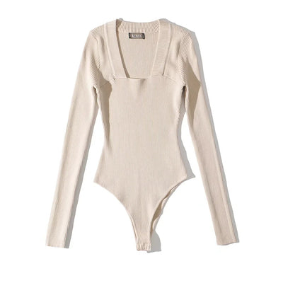 Jumpsuit Tejido con Escote Cuadrado y Ala Ancha - Estilo Sexy - Image 12