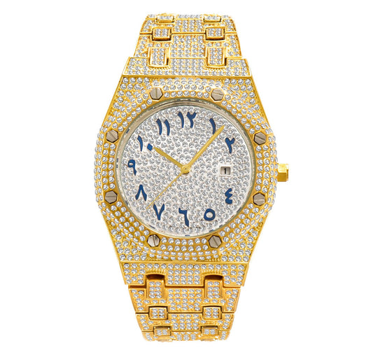 Reloj Hombre Resistente al Agua con Calendario y Cristales Brillantes - Image 4