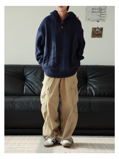 Sudadera Retro Térmica Holgada para Hombre - Image 12