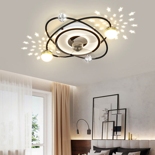 Ventilador de Techo LED Estilo Nórdico con Control Remoto
