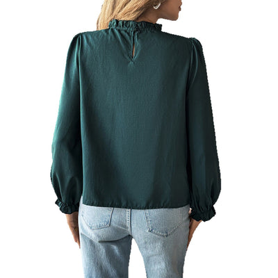 Camisa Casual de Manga Larga Minimalista Estilo Europeo - Image 5