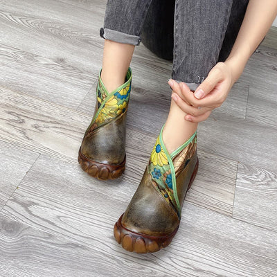 Botas de Cuero con Cuña y Cierre Trasero - Image 10