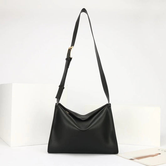 Bolso Cuadrado de Cuero Genuino para Mujer - Diseño Minimalista con Bandolera - Image 3