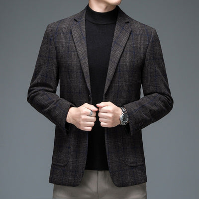 Blazer Cuadros Hombre Elegante para Negocios - Image 5
