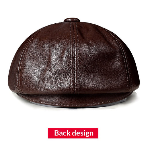 Boina Vintage de Cuero Octagonal para Hombre - Image 12