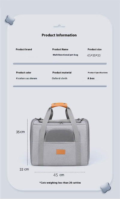 Bolsa Transportadora Plegable para Mascotas Pequeñas - Diseño Respirable - Image 10