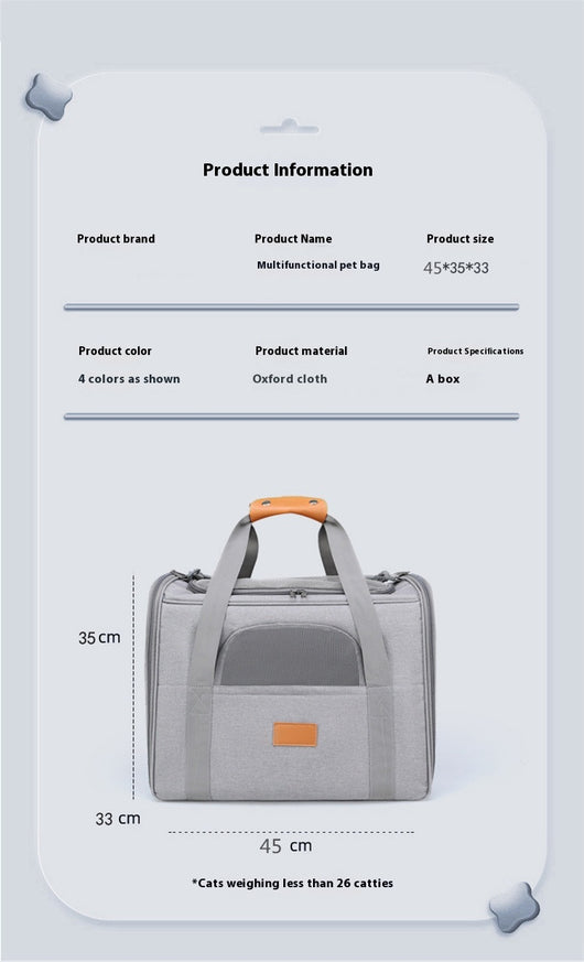 Bolsa Transportadora Plegable para Mascotas Pequeñas - Diseño Respirable - Image 10
