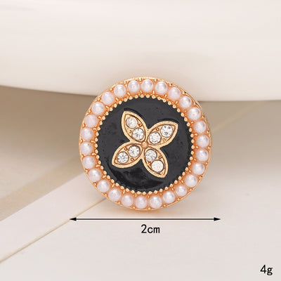 Adornos de Cristal Brillante para Zapatos - Accesorios DIY Estilo Clásico con Flor de Perla - Image 50