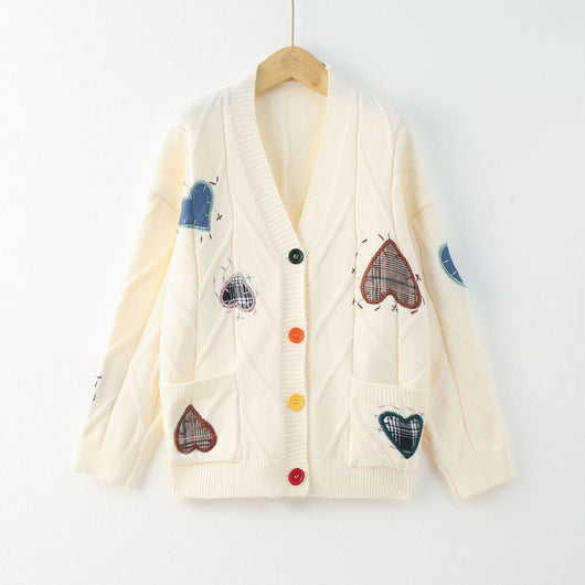Cardigan Suelto de Punto Retorcido para Mujer - Otoño e Invierno - Image 10