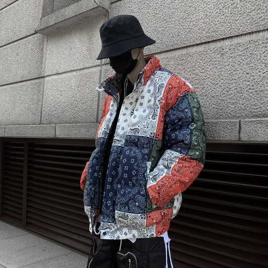 Chamarra Gruesa de Algodón Estilo Hip-Hop Oversize para Hombre - Image 2