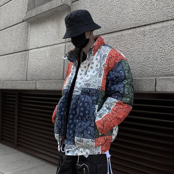 Chamarra Gruesa de Algodón Estilo Hip-Hop Oversize para Hombre