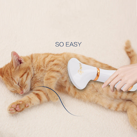 Peine Secador 2 en 1 para Mascotas - Cepillo Eléctrico con Extracción de Pelo - Image 3