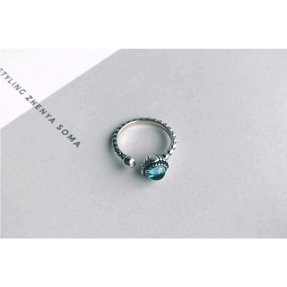 Anillo de Topacio en Plata 925