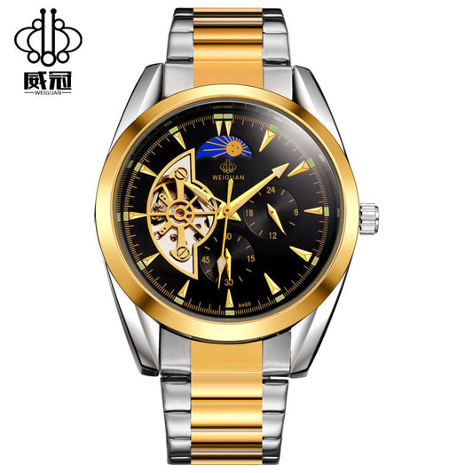 Reloj Automático Wei Guan - Diseño Moderno con Función Lunar para Hombre