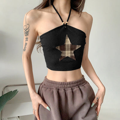 Chaleco Halter Ajustado de Color Liso para Mujer - Image 7